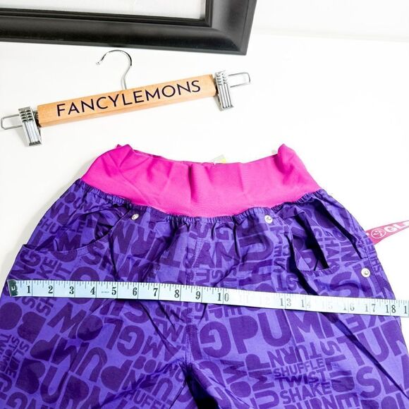 Zumba Women's Shout-Out Cargo Pants Amethyst Indigo Dance Fitness - Picture 4 of 10